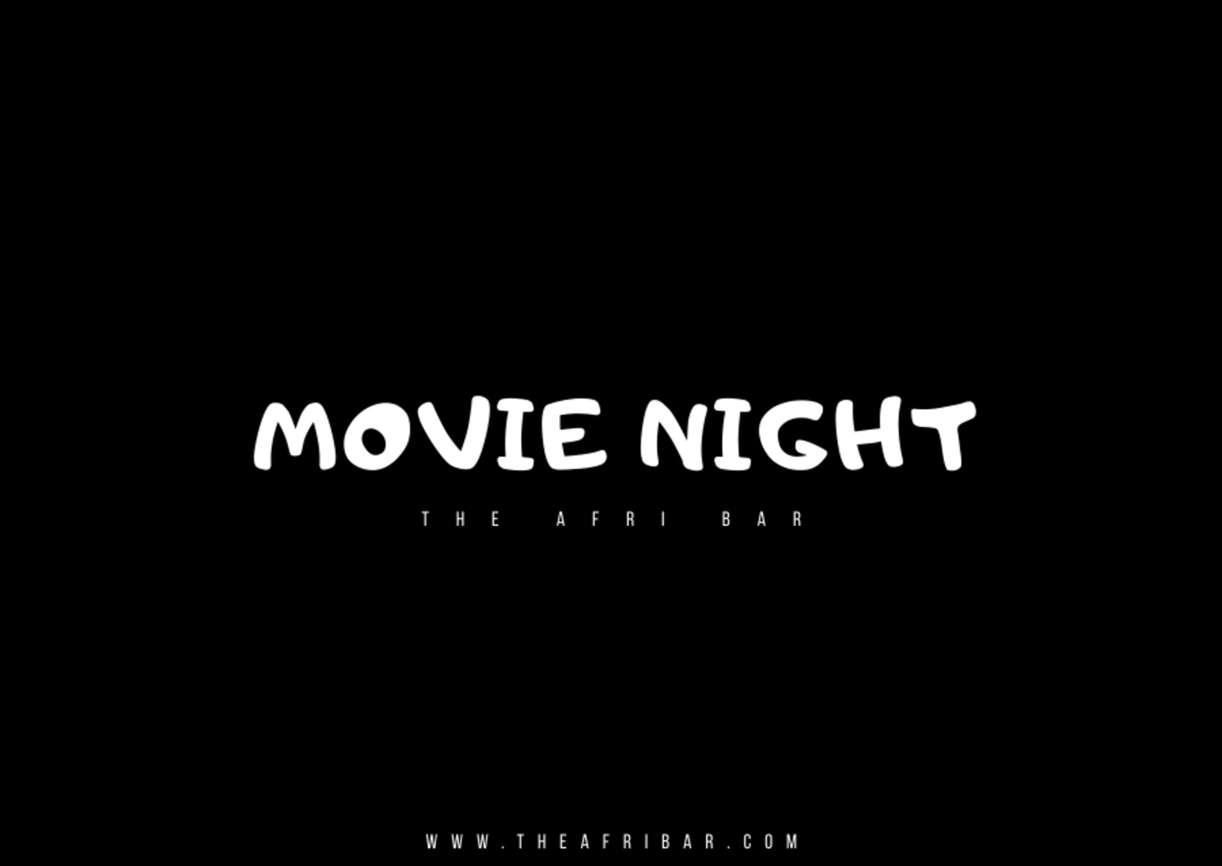 Movie Night at The Afri Bar